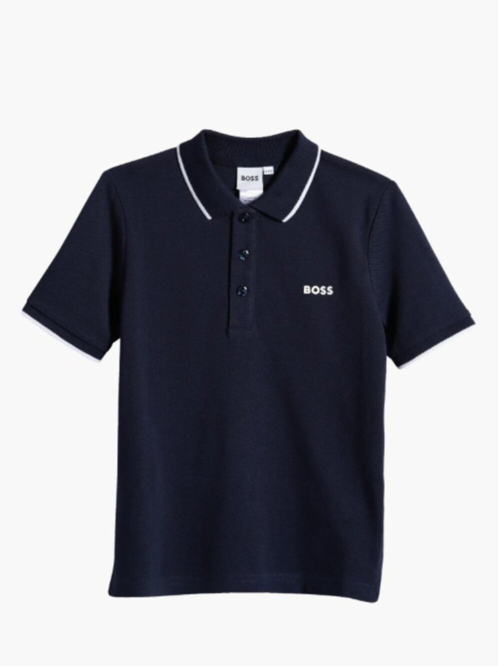 BOSS Hugo Boss Boys Navy Polo Shirt Designer 8/126